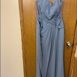 Long blue dress